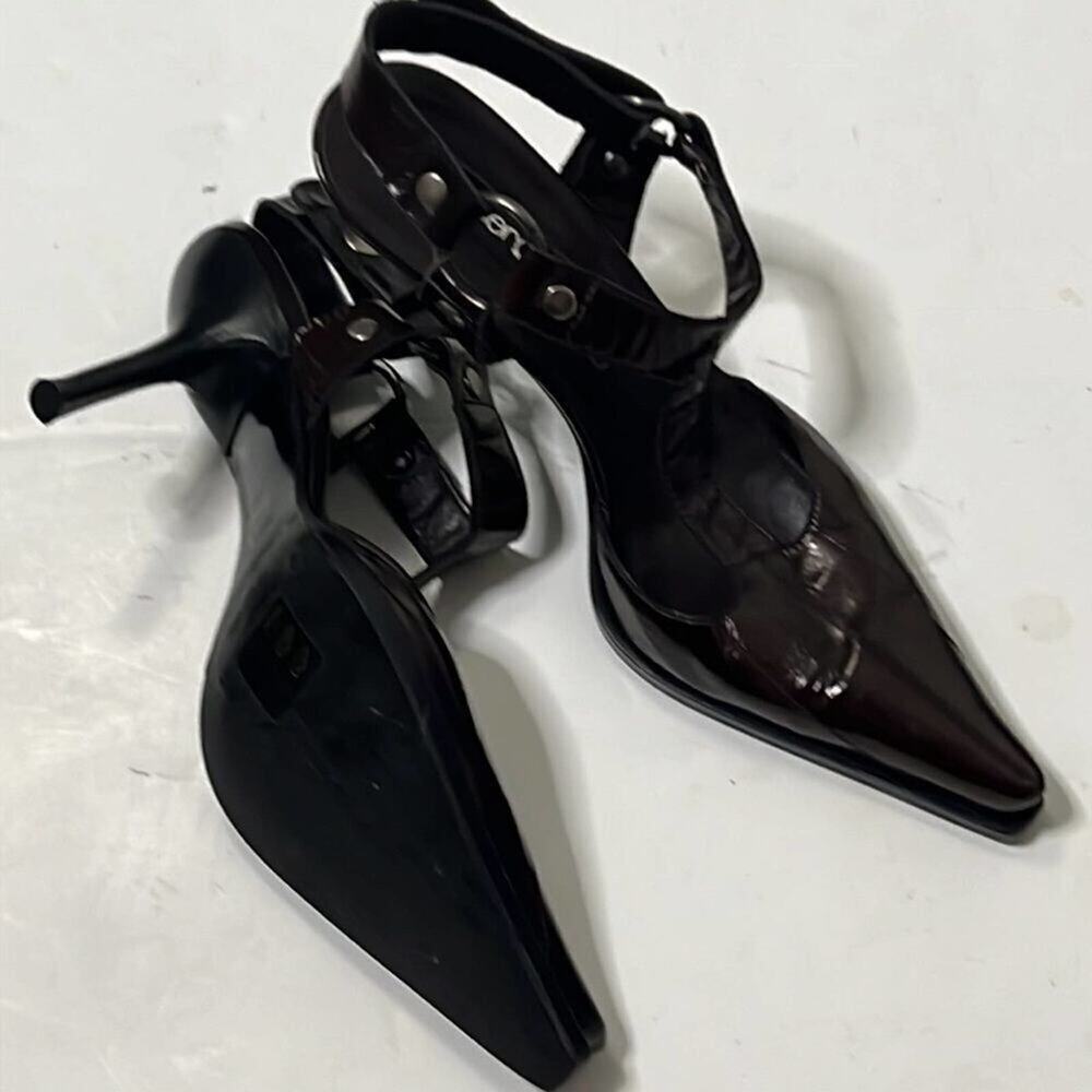 SERGIO ROSSI LEATHER SHOES SIZE 8 1/2 - Picture 2 of 10